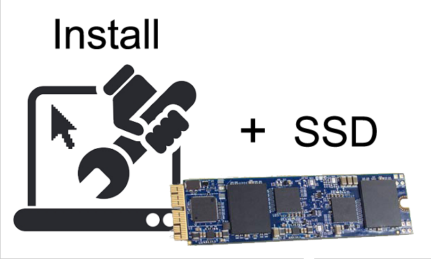 500GB  OWC Aura Pro 6G SSD with installation  