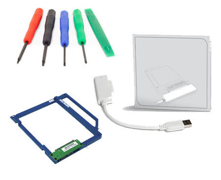  SSD upgrade kit Macbook 2nd drive kit Apple compatible