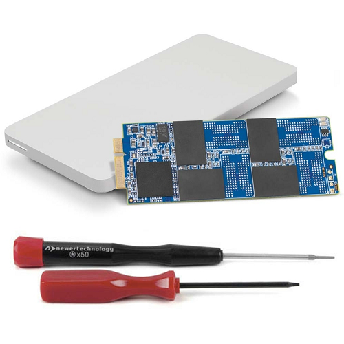 500GB  OWC Aura Pro 6G SSD and cloning kit for MacBook Pro retina 2012 and early 2013 Apple compatible